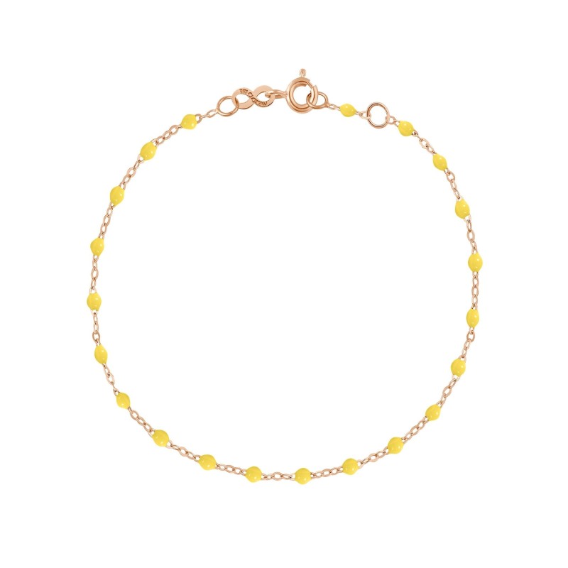 Bracelet citron Classique Gigi, or rose, 19 cm