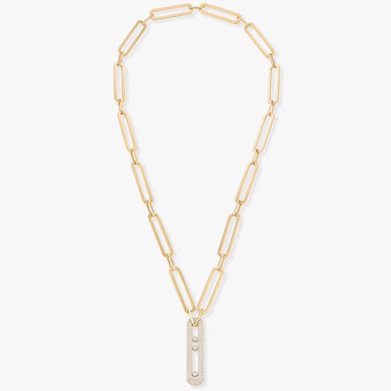 Collier Sautoir Move 10th Anniversary XL Diamant Or Jaune