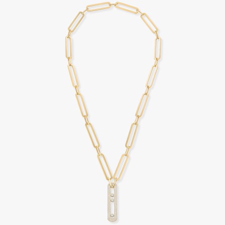 Collier Sautoir Move 10th Anniversary XL Diamant Or Jaune