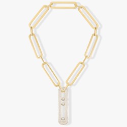 Collier Sautoir Move 10th Anniversary XL Diamant Or Jaune
