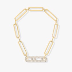 Collier Sautoir Move 10th Anniversary XL Diamant Or Jaune