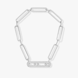 Collier Sautoir Move 10th Anniversary XL Diamant Or Blanc